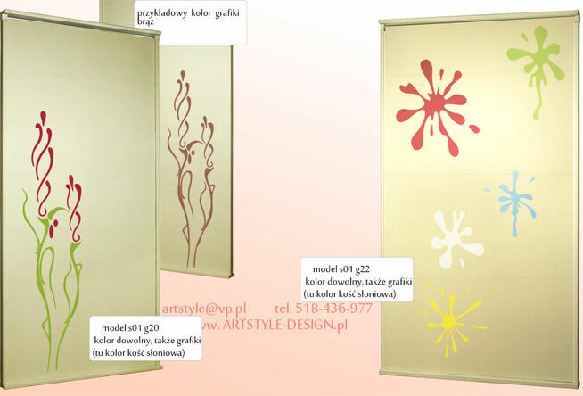 Ścianka przegroda parawan ściana do samodzielnego montażu