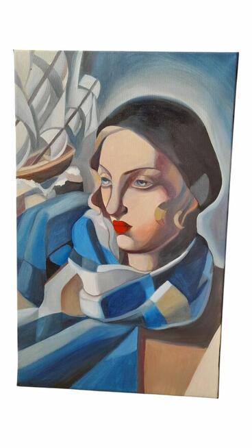 Sprzedam obraz Tamara Łempicka Kobieta z Łódkami