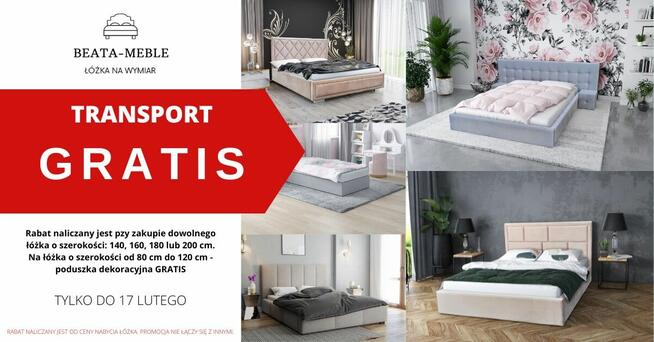 Łóżko ASTORIA 160 +materac 160/200cm PRODUCENT