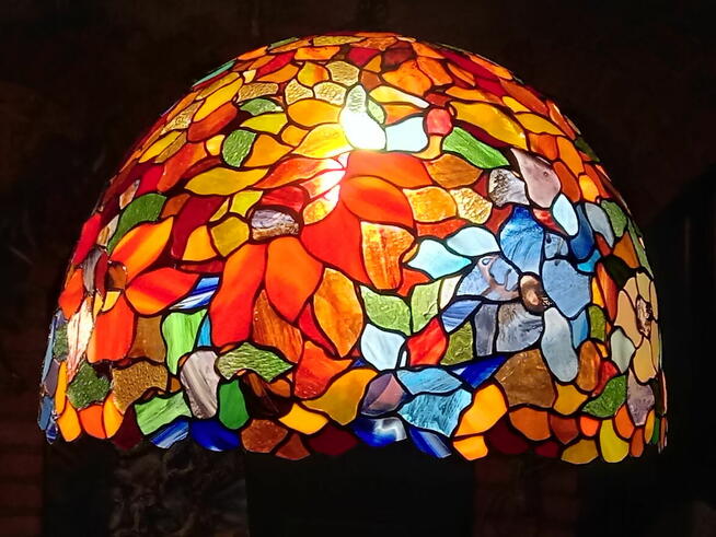 Lampa witrażowa wisząca