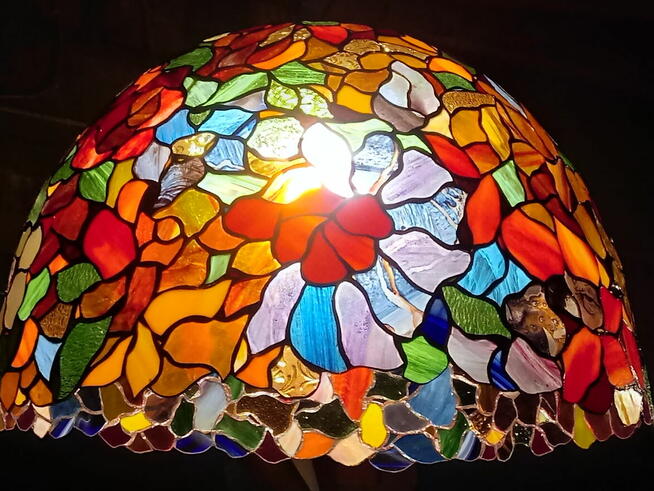 Lampa witrażowa wisząca