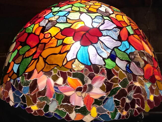 Lampa witrażowa wisząca