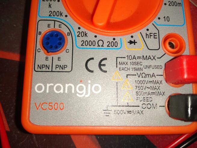 Multimetr Orangjo VC500, 12 zł.