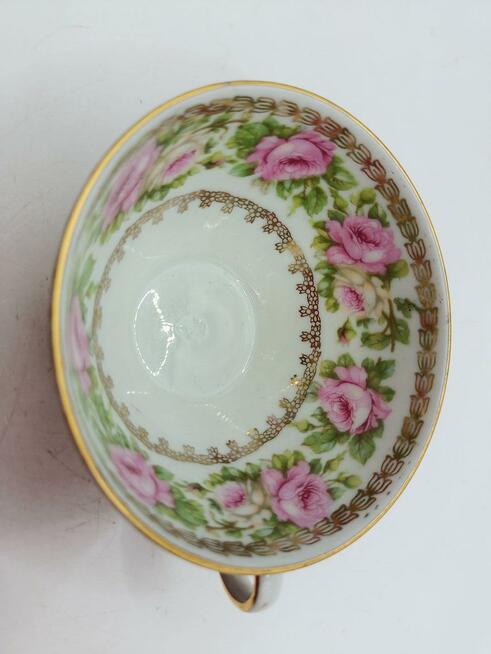 Filiżanka solo Czechoslovakia bogato zdobiona