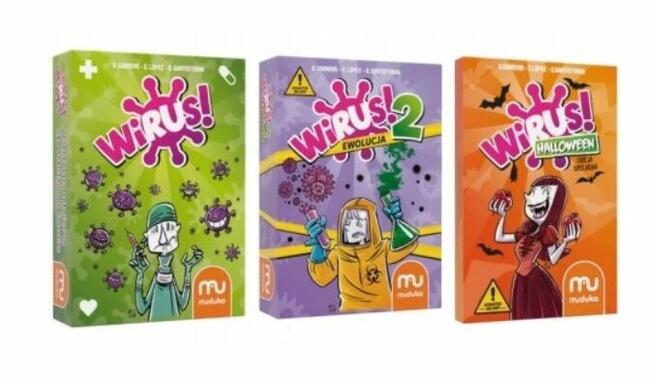 Muduko Wirus ZESTAW 3 GIER wirus + ewolucja + halloween