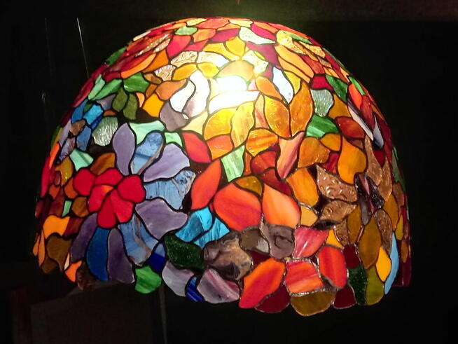 Lampa witrażowa wisząca