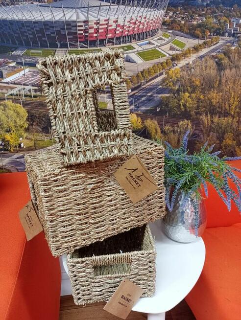 Kosz EIRIK kosze koszyk do przechowywania trawa cytrynowa