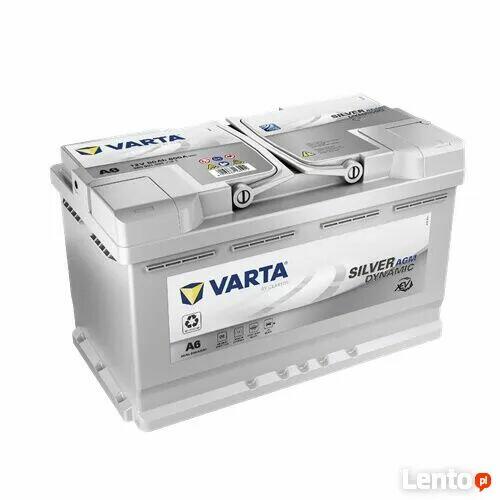 AKUMULATOR 80AH 800A AGM VARTA SILVER A6 P+ WYSOKI L4