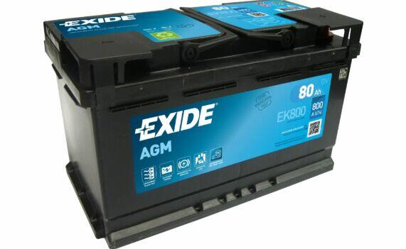 Akumulator Exide AGM start&stop EK800 80Ah 800A EN