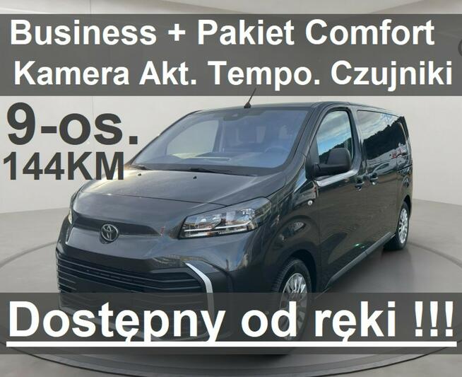 Toyota Proace Verso 2,0 144KM 9-os. Business  Comfort Kamera Akt. Tempo Od ręki 2198 zł