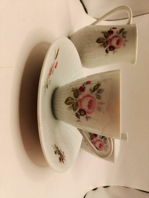 Komplet porlecany Exzellenz filiżanka, mlecznik , cukiernica