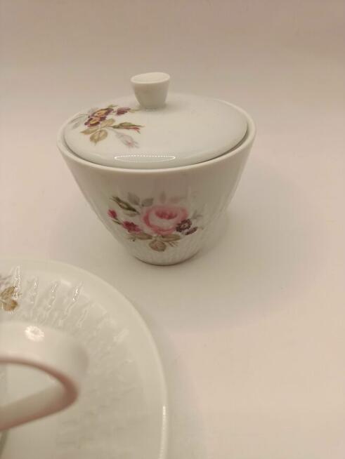 Komplet porlecany Exzellenz filiżanka, mlecznik , cukiernica