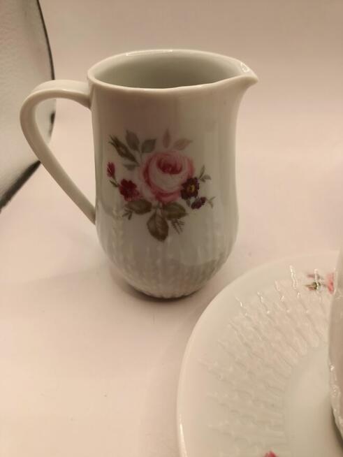 Komplet porlecany Exzellenz filiżanka, mlecznik , cukiernica