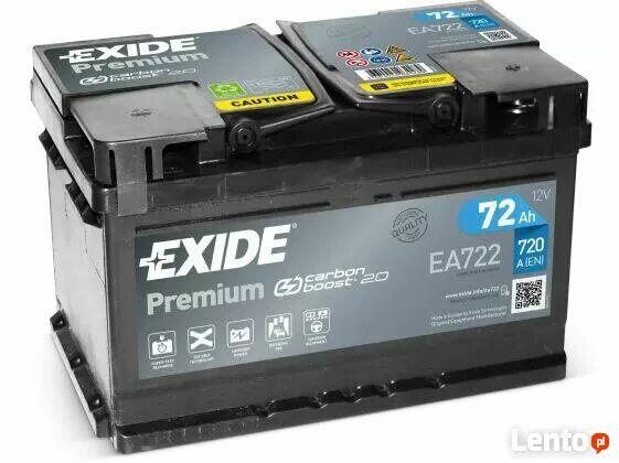 Exide Premium 72Ah 720A EA722 P+