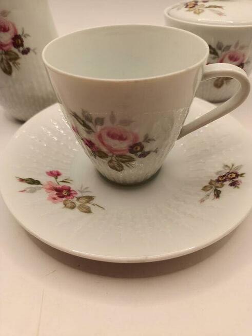 Komplet porlecany Exzellenz filiżanka, mlecznik , cukiernica