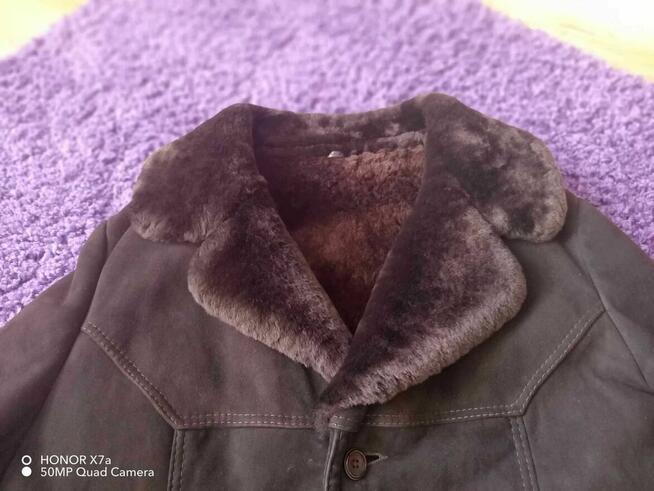 Kożuch męski naturalny stebnowanyeleganckiczeskiejprodukcji