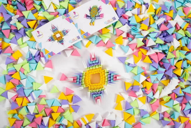 Klocki Konstrukcyjne Origami Meli Gami Pink 500