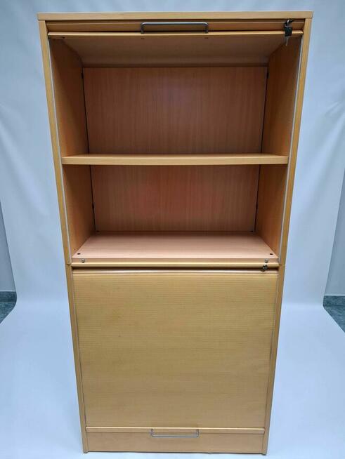 Szafa biurowa aktowa żaluzjowa Martela 4oh buk