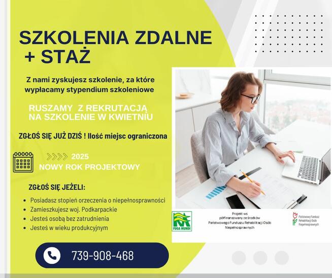 SZKOLENIE ZDALNE DLA OSÓB Z ORZECZENIEM