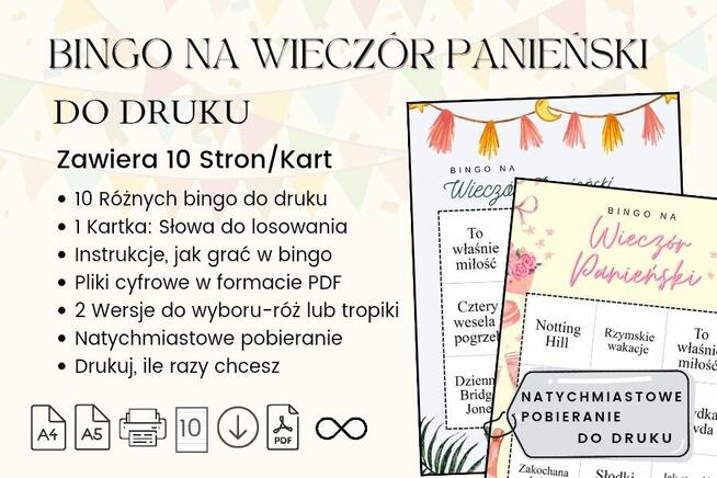Gry na wieczór panieński, baby shower, weselne, na