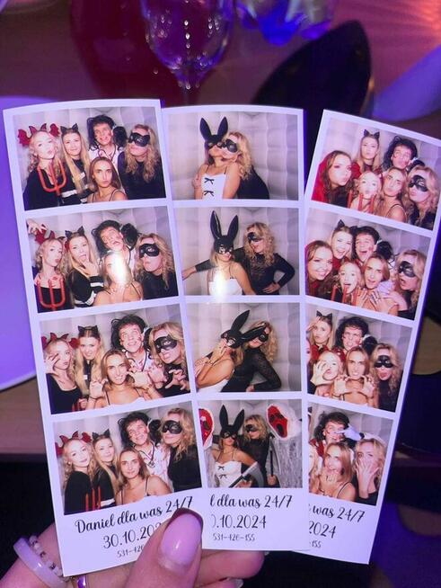 FotoBudka 360 zdjęcia + filmy, Ciężki dym, telefon życzeń