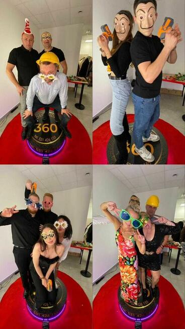 FotoBudka 360 zdjęcia + filmy, Ciężki dym, telefon życzeń