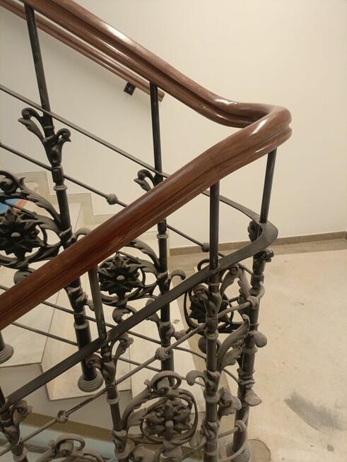 SKRĘT SKRĘTY DO SCHODÓW PORĘCZY BARIERKI ŁUKI DREWNA DREWNI