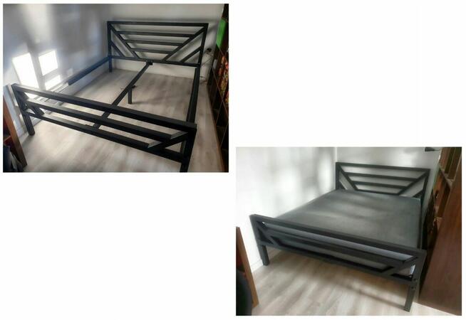 Stelaż łóżka łóżko metalowe sztywne producent loft