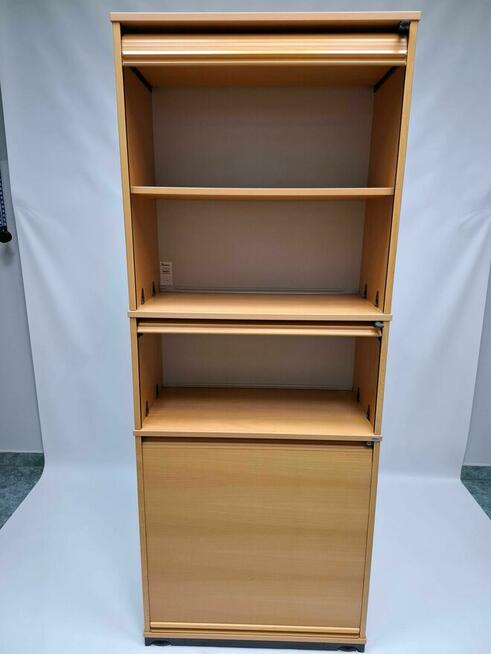 Szafa biurowa aktowa żaluzjowa Kinnarps 5oh buk naturalny