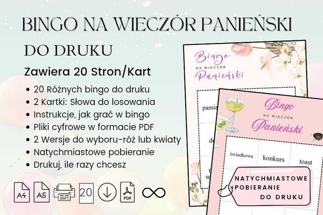Gry na wieczór panieński, baby shower, weselne, na