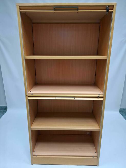 Szafa biurowa aktowa żaluzjowa Martela 4oh buk