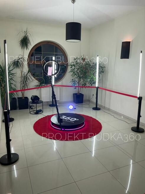 Słupki LED, komplet słupki+ lampy, oświetlenie Fotobudka 360