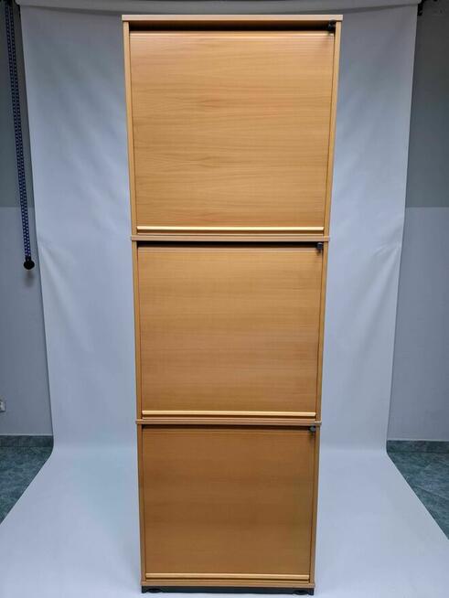 Szafa biurowa aktowa żaluzjowa Kinnarps 6 oh buk naturalny