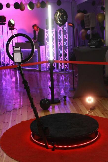 Słupki LED, komplet słupki+ lampy, oświetlenie Fotobudka 360