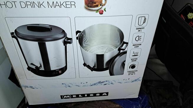 WARNIK Z TERMOSTATEM 26 L nowy nigdy nie używany