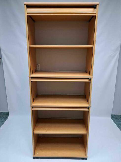 Szafa biurowa aktowa żaluzjowa Kinnarps 5oh buk naturalny