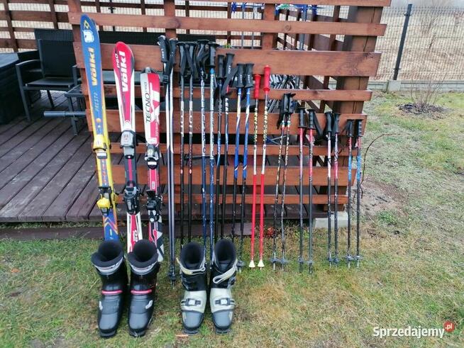 Narty, buty, kijki różne rozmiary