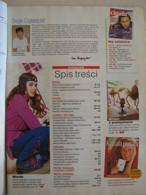 Magazyn Claudia – miesięcznik z lat 1997 - 2013