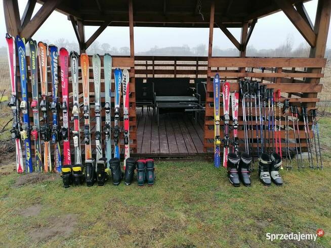 Narty, buty, kijki różne rozmiary
