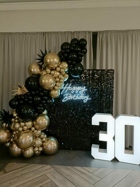 Ścianka balonowa, dekoracje balonowe