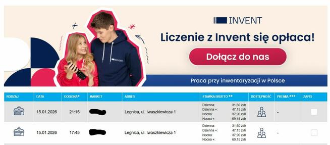 Inwentaryzacja Legnica - 15.01.2026