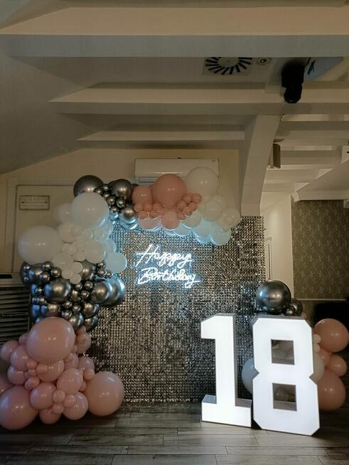 Ścianka balonowa, dekoracje balonowe