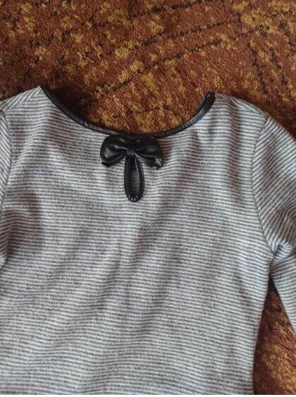 NOWA Szara ocieplana sukienka damska