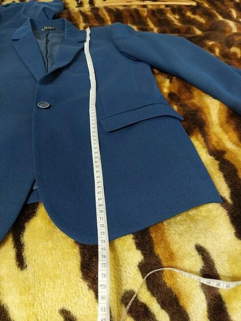 Garnitur męski spodnie kpl granatowy zadbany