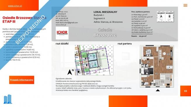 Dom Starcza ul. Brzozowa 30 ICHOR Deweloper