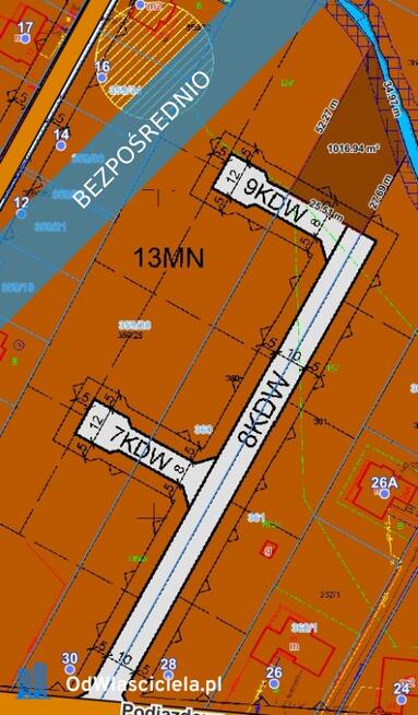 Działka budowlana o powierzchni 5386m2 z MPZP, pełne uzbrojenie, sprzedaż bezpośrednia.