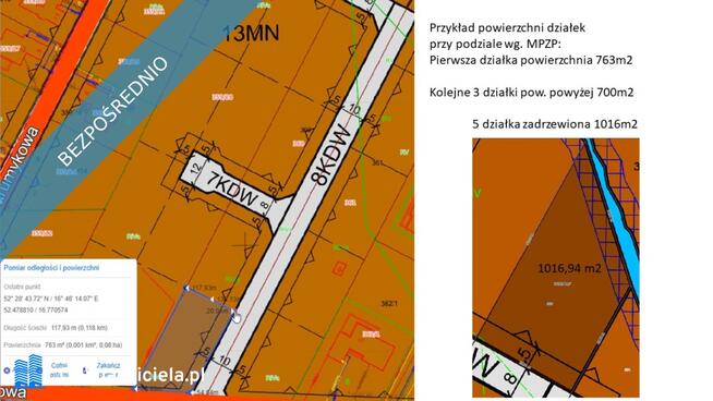 Działka budowlana o powierzchni 5386m2 z MPZP, pełne uzbrojenie, sprzedaż bezpośrednia.
