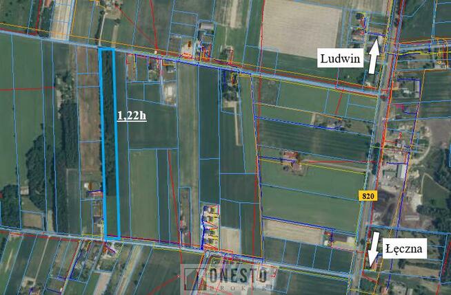 Działka rolno-budowlana Podzamcze gm. Łęczna