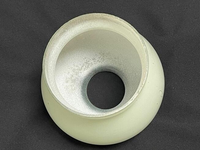 PRL klosz lampy szklany mały mleczny