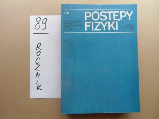 Postepy fizyki-roczniki od 1983 do 1989